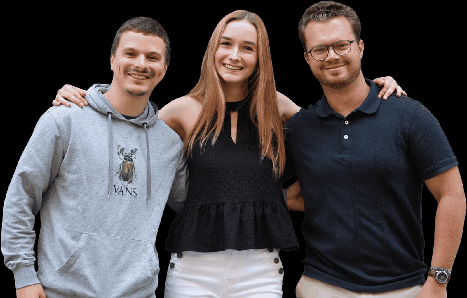 L'équipe Match Your Cofounder : Guillaume, Manon et François